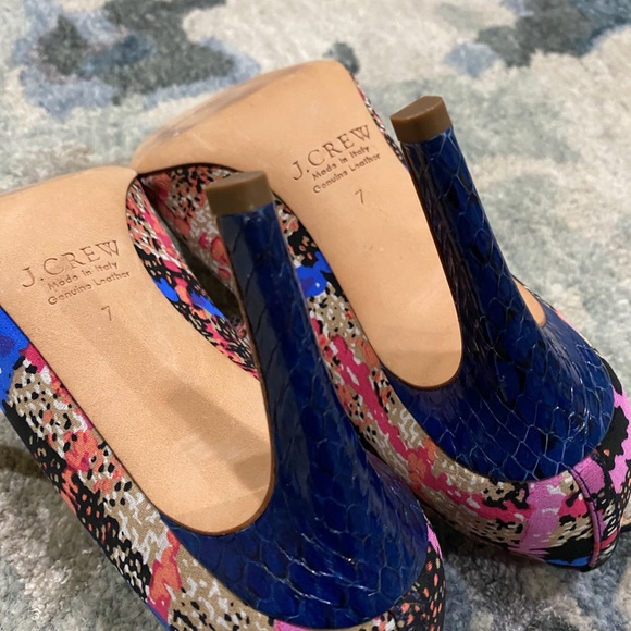 RARE J. Crew Everly Multi color T Strap Pumps - Picture 7 of 7